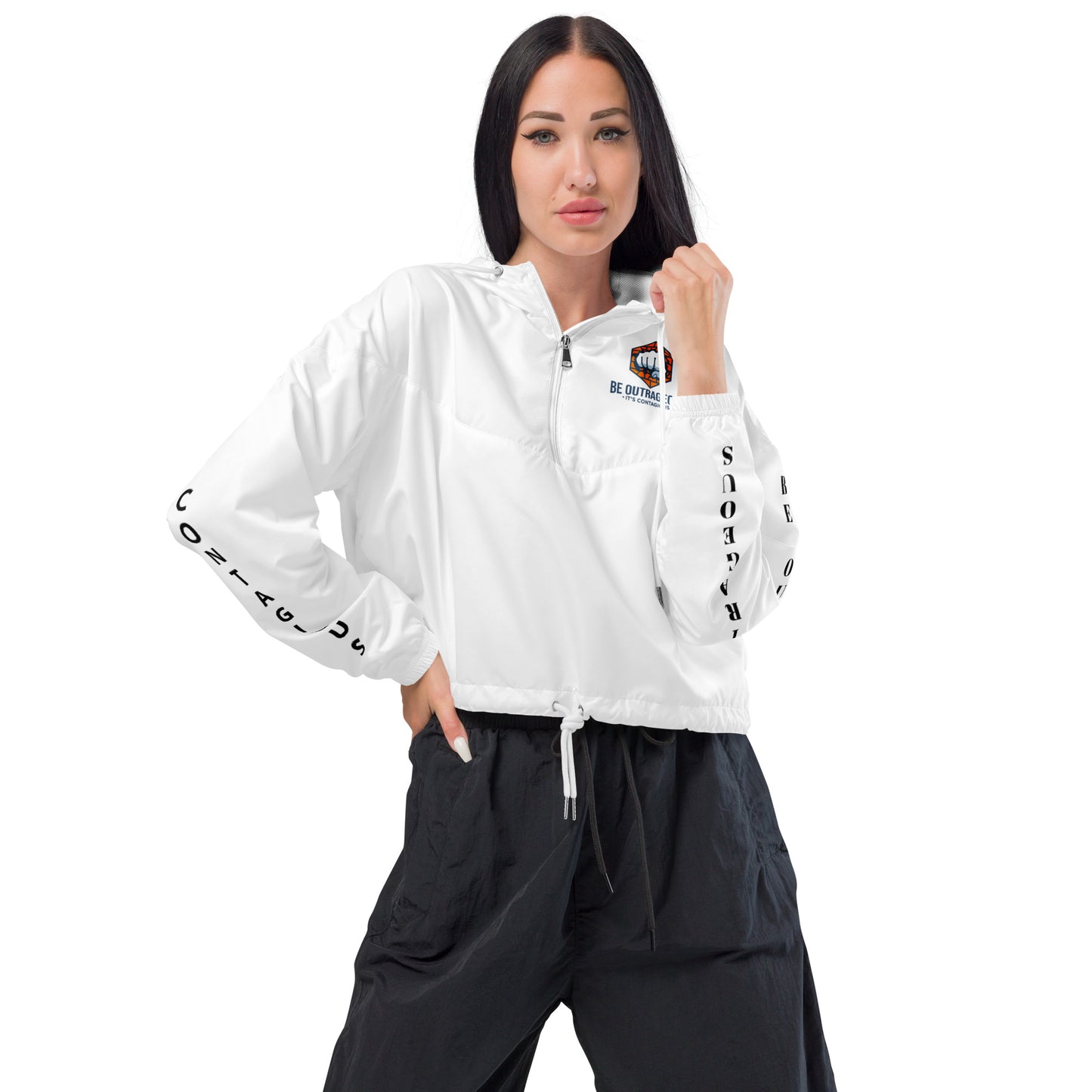 Women’s cropped windbreaker